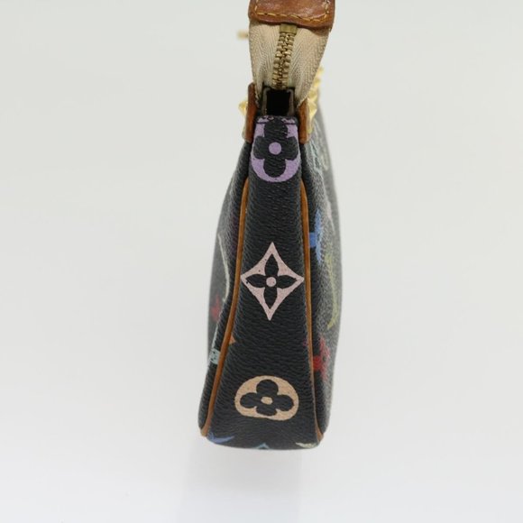 Louis Vuitton Multicolor Multicolore Black Murakami Pochette w Dustbag - Picture 4 of 16